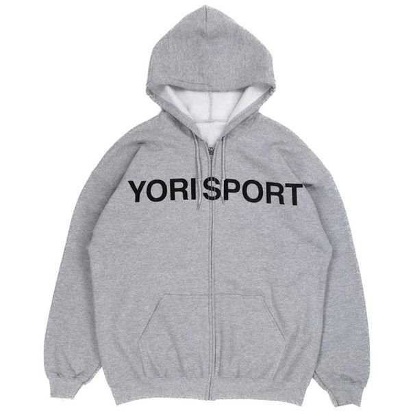 Men's Clothing Autumn And Winter Hooded Sports Cardigan Y2K Trendy Letter Gray Sweatshirt Sports Sweatshirt_viptrois.com