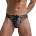 Men's Low-Waist Printed Swim Trunks - Sexy Triangle Beach Shorts_viptrois.com