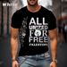 Men's Clothing Summer New FREE PALESTINE 3D Printing Men's Casual Round Nec_viptrois.com