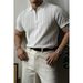 Men's Clothing Retro Zipper Knitted Polo Shirt Short Sleeve Summer New Slim Elegant Commuter T Shirt Top_viptrois.com