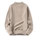 Pure Winter New Elk Fleece-Lined Thickened Sweater Men's Half Turtleneck Warm Knitted Casual Fashion Korean Style Top_viptrois.com