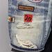 Men's Clothing Denim Shorts Trendy Shorts Ripped Patch Straight Guys 5 Point Pants_viptrois.com