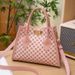 Women's Bag New Fashion Light Luxury Circle Print Lock Shoulder Messenger Bag Niche Texture Retro Handbag_viptrois.com