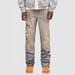 Men's Clothing New Men's Denim Straight Pants Street Fashion Ins Popular Stretch Patch Denim Straight Pants_viptrois.com