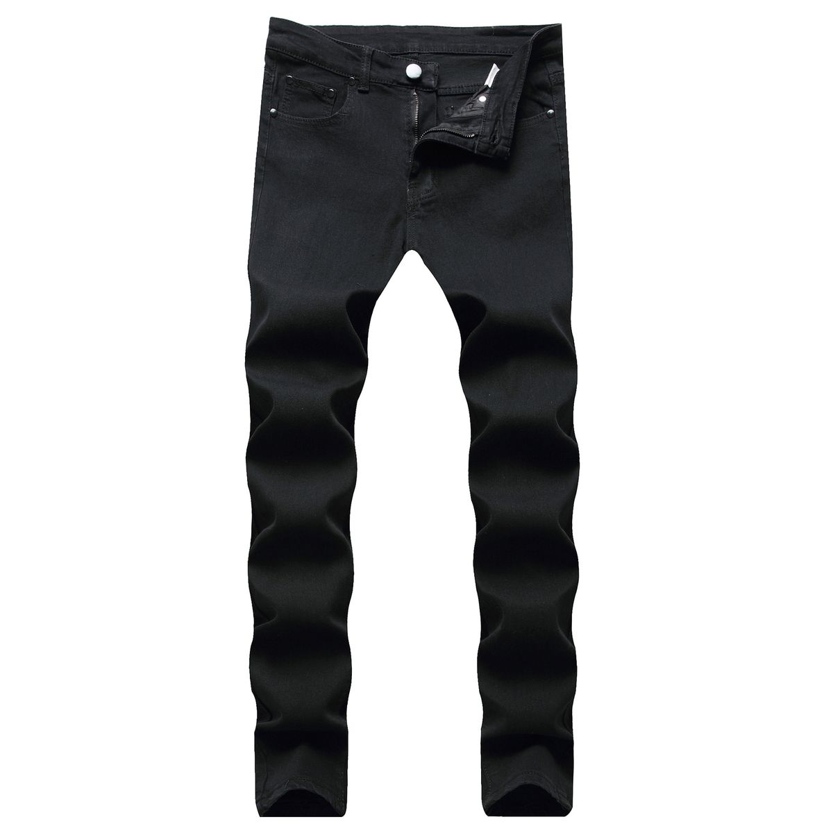 Men's Clothing Jeans, Slim Fit, Casual, Black And White, Trendy._viptrois.com