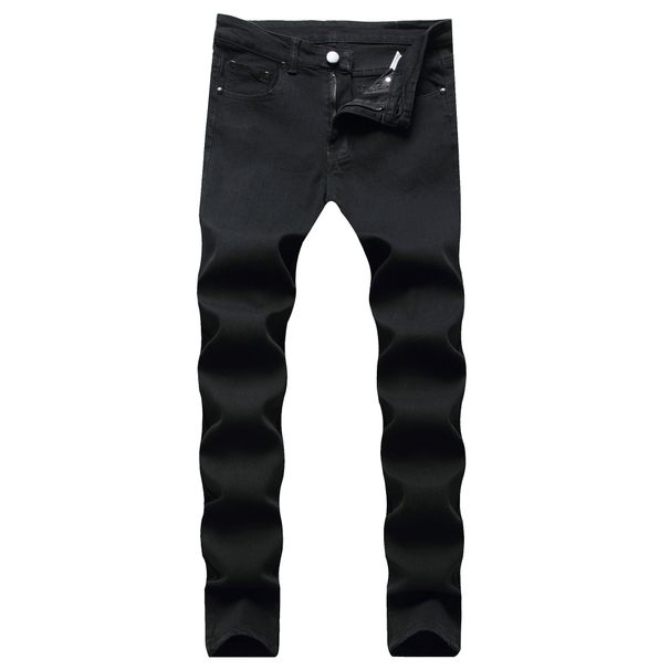 Men's Clothing Jeans, Slim Fit, Casual, Black And White, Trendy._viptrois.com