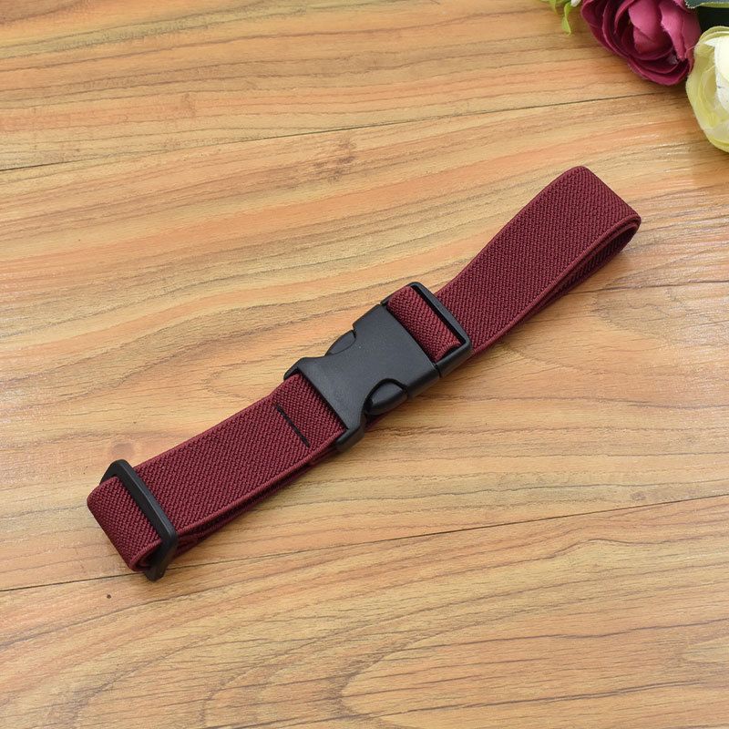 Childrens Leather Belt Boys And Girls Decorative Elastic Candy Color Anti Release Buckle Belt Child Baby Belt_viptrois.com