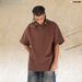 Pure Cotton American High Street Style Short-sleeve T-shirt For Men, Loose Fit Half-sleeve Tee_viptrois.com
