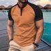 Unbeatable Quality 2025 Summer Quick Sale T-shirt Men's Button Henley Neck Sports Polo Shirt_viptrois.com