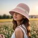 Spring summer straw woven fisherman fashionable versatile. Sunscreen are breathable and show off the face. Small_viptrois.com