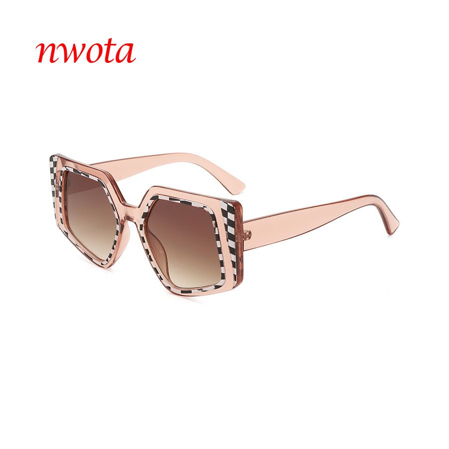 Cat's Eye Full Striped Color Gradient Sunglasses Sun Protection Sunglasses T1198_viptrois.com