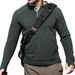 Men's Slim-Fit Stand Collar Sweatshirt - Minimalist Long Sleeve Pullover With Button Detail (Black/Khaki/Olive/Grey, Sizes S-XXXL)_viptrois.com