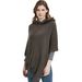 Unisex Cape Women's solid-colored striped fringed hooded cape_viptrois.com