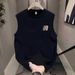 Heavyweight Pure Cotton Men's Sleeveless T-shirt, New Summer Style, Trendy, Versatile, Casual, With Creative Letter_viptrois.com