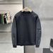 Japanese Retro Waffle Sweatshirt Korean Fashion Versatile Casual Loose Base Shirt Round Neck Pullover Top For Men_viptrois.com