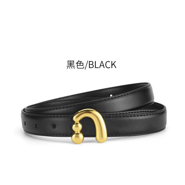 New Style Gourd Alloy Smooth Buckle For Women Versatile Fashion Dress Decoration Belt_viptrois.com