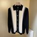 Men's Knit Long Sleeve Polo Shirt With Striped Collar - Lightweight Business Casual Sweater For Autumn Winter_viptrois.com