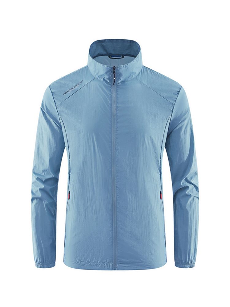 Men's Clothing Skin Jacket Ultra-thin Breathable Fashionable Youth Sports Outdoor Quick-drying Sun Protection Suit_viptrois.com