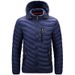 Male Large Size Removable Hat Autumn And Winter New Hooded Cotton-padded Coat Male_viptrois.com