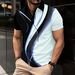 New 3D Printed Young Men's Light Luxury Leisure High Quality Polo Shirt Lapel Button Business Match Color Breathable T-Shirts_viptrois.com