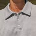 Men's Clothing Polo Shirt Solid Color Texture The United States Men's Lapel Long Sleeved Polo Shirt Tops_viptrois.com
