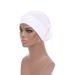 New Malay Women's Solid Color Straight Turban Ethnic Style Headscarf Elastic Base Hat_viptrois.com