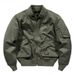 Men's Clothing Autumn And Winter New Air Force Ma1 Flight Jacket Pure Cotton Washed Casual Large Size Military Flight Suit Motorcycle Solid Color_viptrois.com