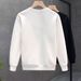 Men's Clothing autumn new style sweatshirt men's style brand slim casual round neck plus velvet pullover long sleeve jacket top_viptrois.com