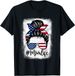 merican Flag Mom Life Bleached Mother's 4th Of July Funny T-Shirt Mens Womens Tees Top Classic T-Shirt Mens Womens Tees Top_viptrois.com