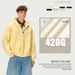 ANS420g American Heavy Hooded Retro Sweater Men's And Women's Spring And Autumn Zipper Loose Top Cardigan Jacket Tide_viptrois.com