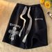 Men's Clothing Shorts men summer high street hiphop pants trendy brand trendy print loose sports shorts_viptrois.com