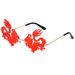 DRAGON PHOENIX - Chinese-Inspired Frameless Sunglasses (Cultural Fashion Shades, Dance Party Fun, Hot Seller)_viptrois.com