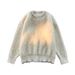 Japanese Mink Plush Crew Neck Sweater Boys Winter Loose And Versatile Solid Color Knitted Sweater Trendy Retro Lazy Top_viptrois.com