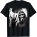 Camiseta De Algodón 100% Divertida Sasquatch Bigfoot Rock On Selfie Con OVNI Alien_viptrois.com