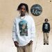 American Street Style Round Neck Long Sleeve English Print T-Shirt Men And Women, Casual Versatile Top For_viptrois.com