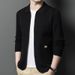 Men's Solid Color Knit Cardigan – Lightweight Spring & Fall Sweater Jacket (Casual Slim-Fit_viptrois.com