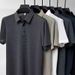 Polo Shirt Men's Summer New Solid Color Lapel Half Sleeved Shirt Top Trendy Short Sleeved T Shirt_viptrois.com