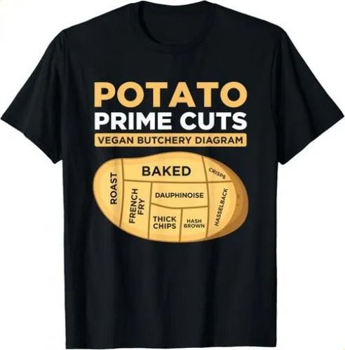 T-shirtt-shirtfunny Potato Prime Cuts 2026 Vegan Vegetarian Gift_viptrois.com