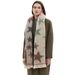 Unisex Circular yarn jacquard five-pointed star scarf with gradient color_viptrois.com
