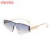 New Frameless Metal Foot Cat Eye Sunglasses Cross Border Hot Selling Sun Protection High End Sunglasses_viptrois.com