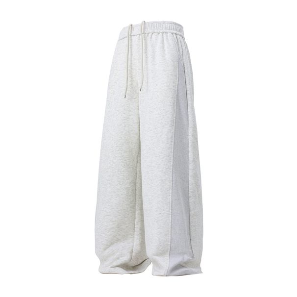 Monochrome Man- Side Stitching Straight Casual Men Autumn Style Draped Loose Long Pan Heavyweight Texture Trendy Brand Spor_viptrois.com