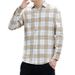 Retro Checkered Shirt For Men, Stylish And High-end Long Sleeved Shirt, Trendy And Versatile Casual Top_viptrois.com