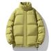 Unisex Puffer Jacket – Oversized Stand Collar Winter Coat For Couples & Streetwear_viptrois.com