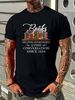 Books Helping Introverts Avoid Conversation Since 1454 T-Shirt, Funny Book Lover Streetwear Comfortable Summer Fashion Unisex Versatile Slightly_viptrois.com