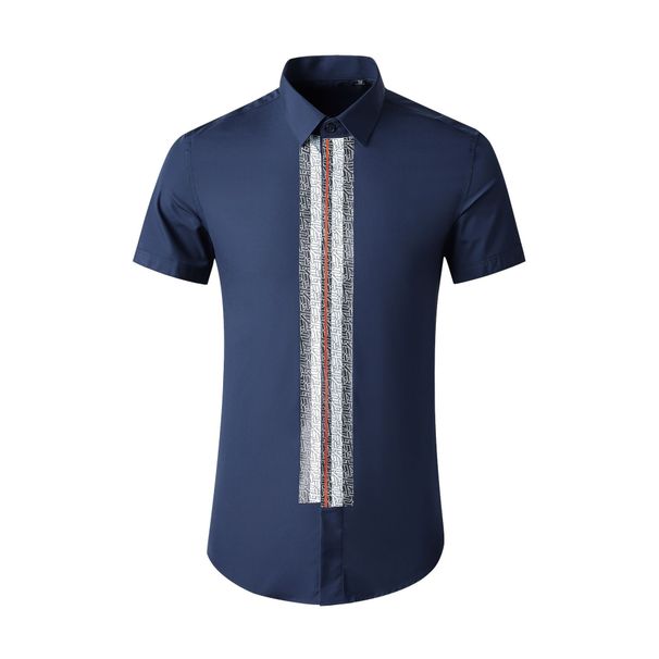Men's Clothing Men's Short Sleeve Shirt Trendy Top With Logo Resin Glue Print Cool Casual Shirts For Formal & Casual_viptrois.com