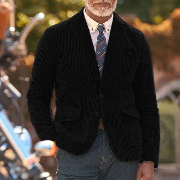 Men's Clothing winter hot selling men's jackets Corduroy solid color hot selling suit jackets for men_viptrois.com