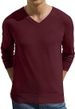 Loom Cross-Border New Style Foreign Trade Men's V-Neck Solid Color European And American Youth Autumn Winter Casual Knitted_viptrois.com