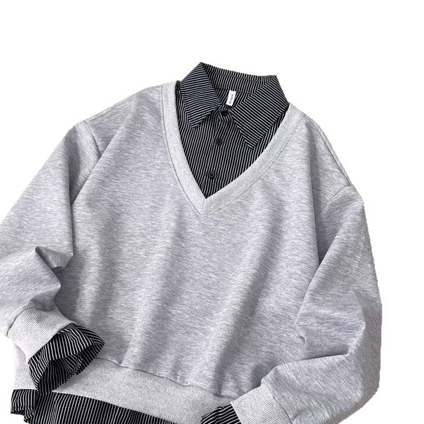 Sweatshirt Men's Trendy Brand New Spring And Autumn Loose Casual Collar Polo Shirt On Top_viptrois.com