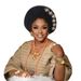 Women's Scarves New Diamond Heavy Industry Bright Silk Layered Straps Nigeria Wedding Party Auto Gel Baotou Hat_viptrois.com