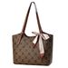 Women’s Bags Tote Bag Retro Plaid Bag Large Capacity Shoulder Messenger Bag Scarf Ornament Handbag Women Bags_viptrois.com